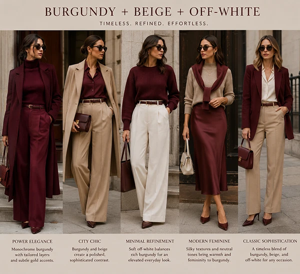 Burgundy fashion trend